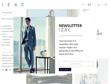 Tablet Screenshot of izac.fr